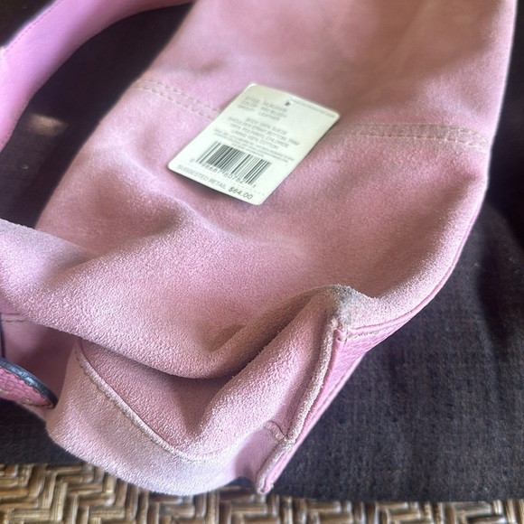Liz Claiborne small pink leather suede bag - Picture 7 of 9